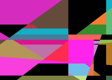 Geometrik soyutlama üretken sanat arkaplan çizimi