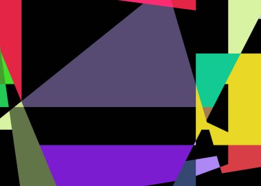 Geometrik soyutlama üretken sanat arkaplan çizimi