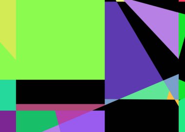 Geometrik soyutlama üretken sanat arkaplan çizimi