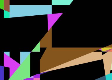 Geometrik soyutlama üretken sanat arkaplan çizimi