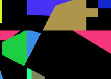 Geometrik soyutlama üretken sanat arkaplan çizimi