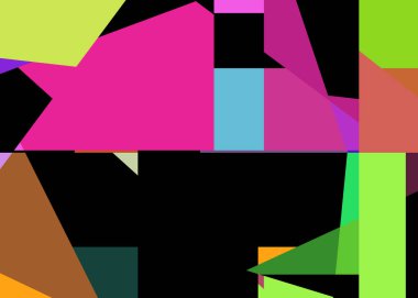 Geometrik soyutlama üretken sanat arkaplan çizimi