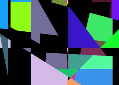 Geometrik soyutlama üretken sanat arkaplan çizimi