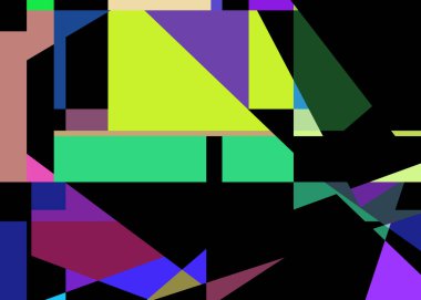 Geometrik soyutlama üretken sanat arkaplan çizimi