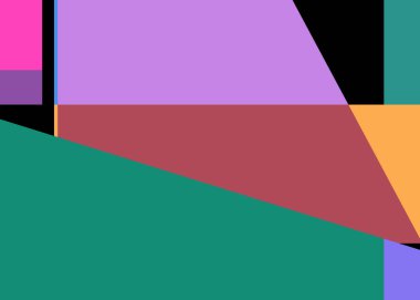 Geometrik soyutlama üretken sanat arkaplan çizimi