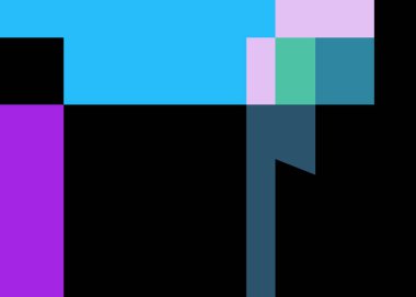 Geometrik soyutlama üretken sanat arkaplan çizimi