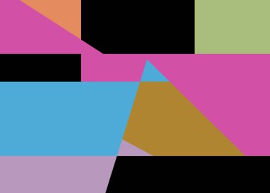 Geometrik soyutlama üretken sanat arkaplan çizimi