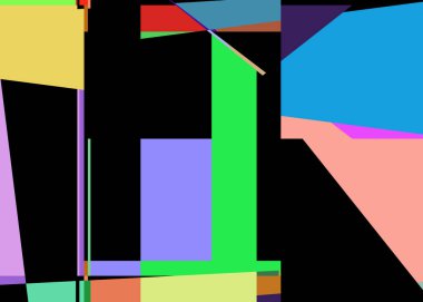 Geometrik soyutlama üretken sanat arkaplan çizimi