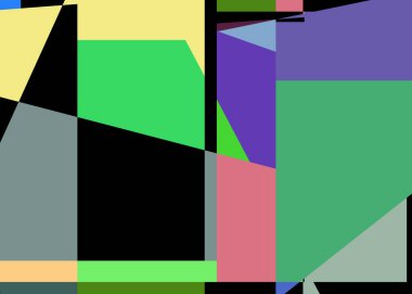 Geometrik soyutlama üretken sanat arkaplan çizimi