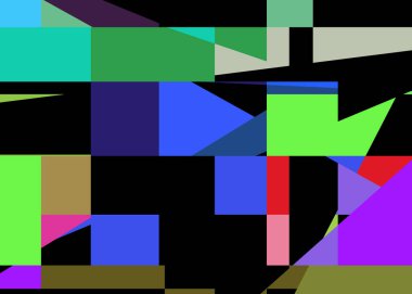 Geometrik soyutlama üretken sanat arkaplan çizimi