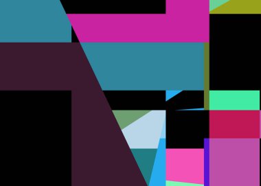 Geometrik soyutlama üretken sanat arkaplan çizimi