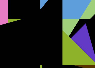 Geometrik soyutlama üretken sanat arkaplan çizimi