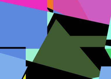 Geometrik soyutlama üretken sanat arkaplan çizimi