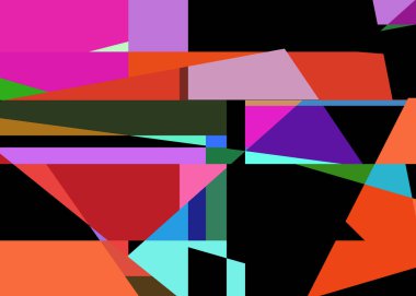 Geometrik soyutlama üretken sanat arkaplan çizimi