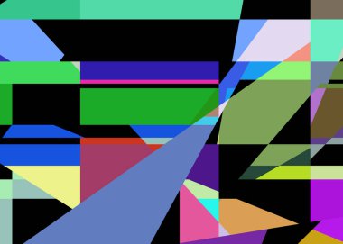 Geometrik soyutlama üretken sanat arkaplan çizimi