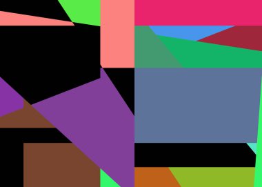 Geometrik soyutlama üretken sanat arkaplan çizimi