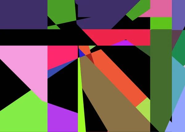 Geometric Abstraction Generative Art Background Art Illustration — ストックベクタ