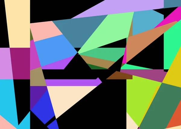 Geometric Abstraction Generative Art Background Art Illustration — 스톡 벡터