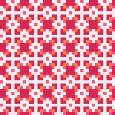 Soyut çapraz desenli üretken hesaplama sanatı çizimi