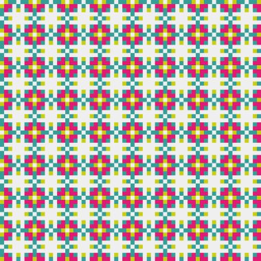 Soyut çapraz desenli üretken hesaplama sanatı çizimi