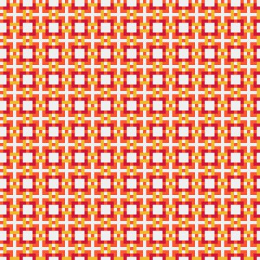 Soyut çapraz desenli üretken hesaplama sanatı çizimi