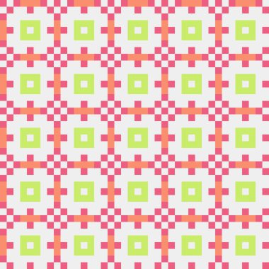 Soyut çapraz desenli üretken hesaplama sanatı çizimi