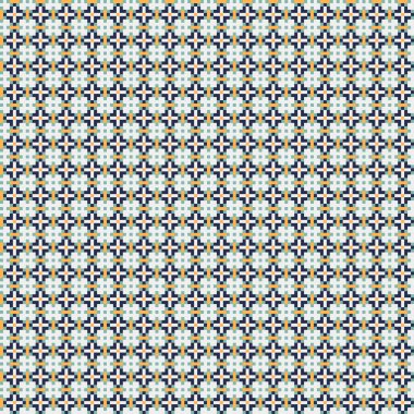 Soyut çapraz desenli üretken hesaplama sanatı çizimi