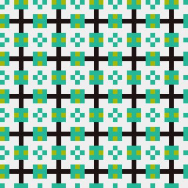 Soyut çapraz desenli üretken hesaplama sanatı çizimi