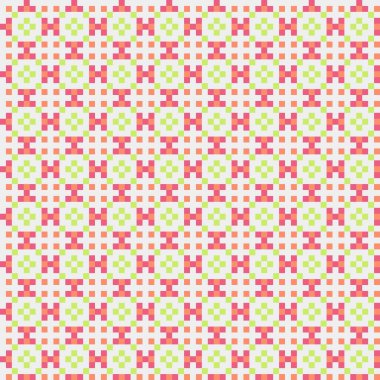 Soyut çapraz desenli üretken hesaplama sanatı çizimi