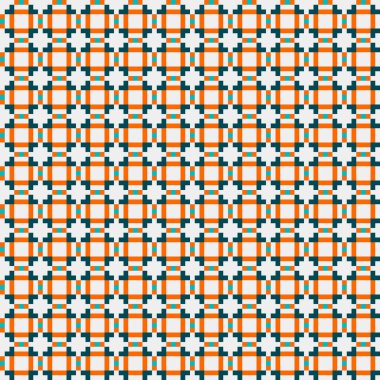 Soyut çapraz desenli üretken hesaplama sanatı çizimi