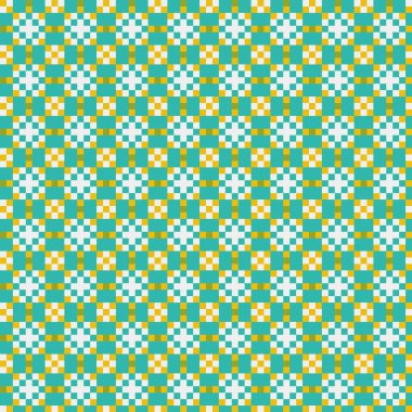 Soyut çapraz desenli üretken hesaplama sanatı çizimi