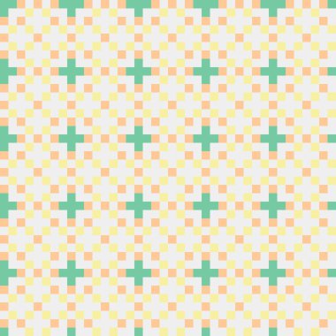 Soyut çapraz desenli üretken hesaplama sanatı çizimi