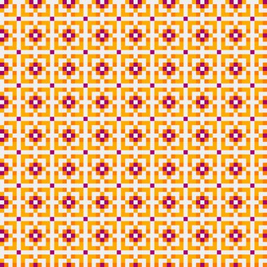 Soyut çapraz desenli üretken hesaplama sanatı çizimi