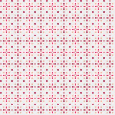 Soyut çapraz desenli üretken hesaplama sanatı çizimi