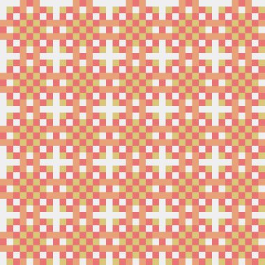 Soyut çapraz desenli üretken hesaplama sanatı çizimi