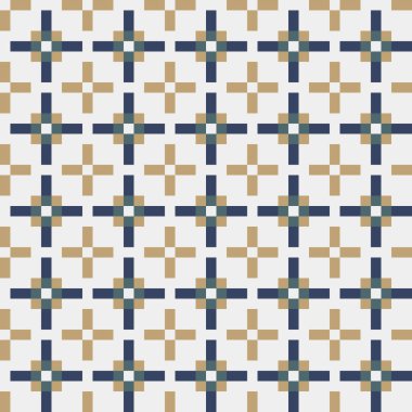 Soyut çapraz desenli üretken hesaplama sanatı çizimi