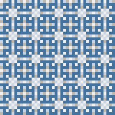 Soyut çapraz desenli üretken hesaplama sanatı çizimi