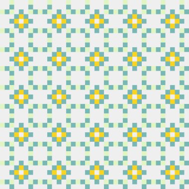 Soyut çapraz desenli üretken hesaplama sanatı çizimi