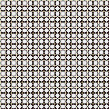 Soyut çapraz desenli üretken hesaplama sanatı çizimi