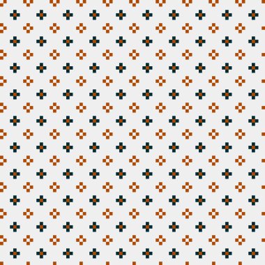 Soyut çapraz desenli üretken hesaplama sanatı çizimi