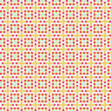 Soyut çapraz desenli üretken hesaplama sanatı çizimi