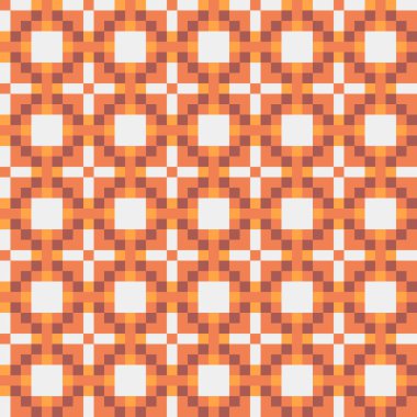 Soyut çapraz desenli üretken hesaplama sanatı çizimi