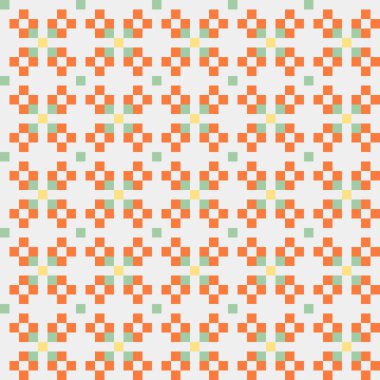 Soyut çapraz desenli üretken hesaplama sanatı çizimi