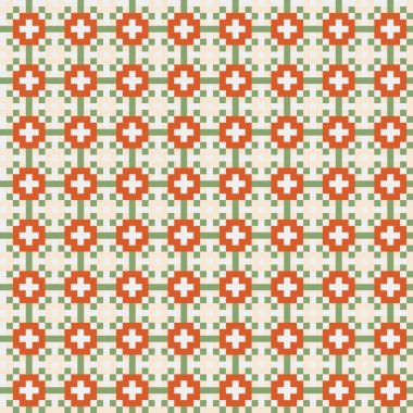 Soyut çapraz desenli üretken hesaplama sanatı çizimi