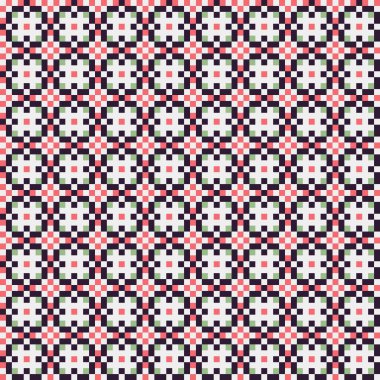 Soyut çapraz desenli üretken hesaplama sanatı çizimi