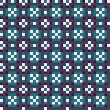 Soyut çapraz desenli üretken hesaplama sanatı çizimi