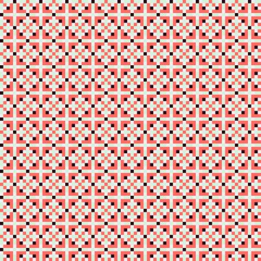 Soyut çapraz desenli üretken hesaplama sanatı çizimi