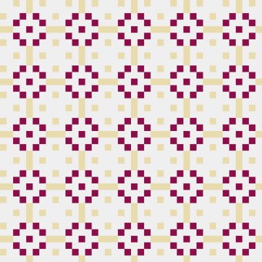 Soyut çapraz desenli üretken hesaplama sanatı çizimi