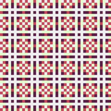 Soyut çapraz desenli üretken hesaplama sanatı çizimi