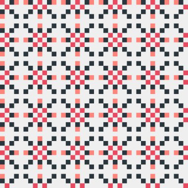 Soyut çapraz desenli üretken hesaplama sanatı çizimi